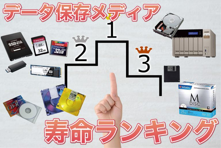 データ保存メディア寿命ランキング